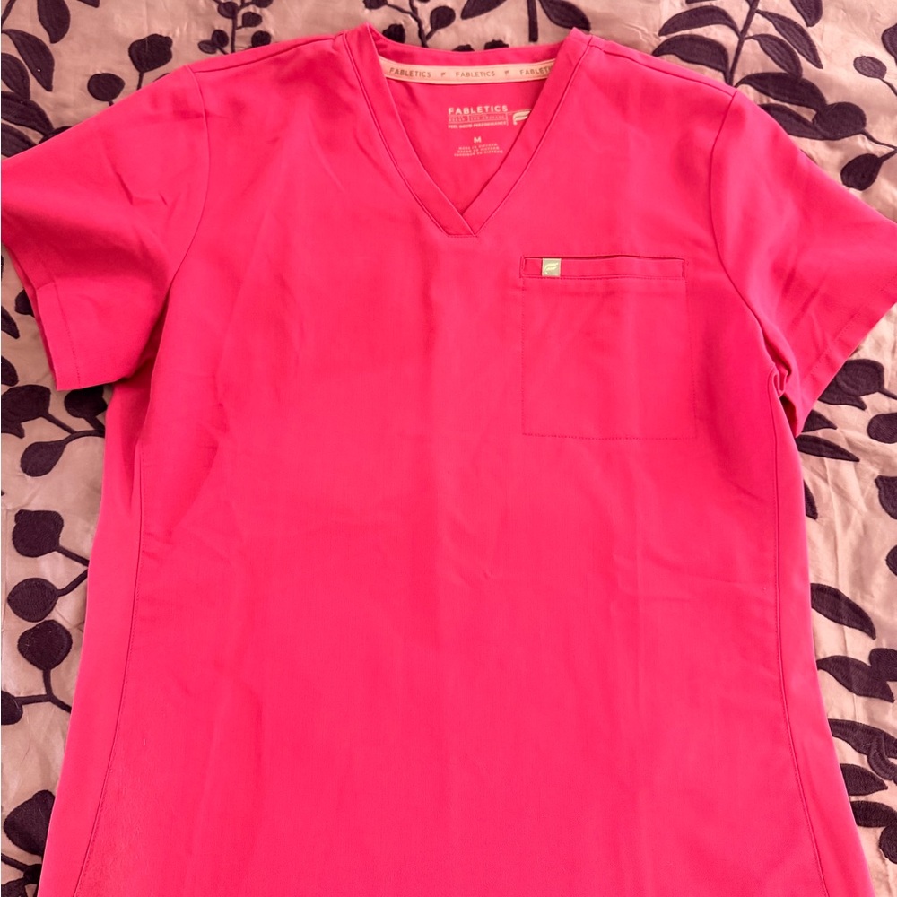 Fabletics Hot Pink V-Neck Top